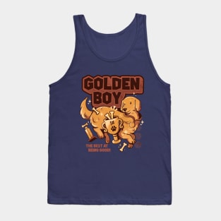 Golden Boy - Cute Golden Retriever Dog Gift Tank Top